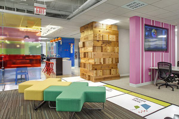 時尚風格辦公室裝修效果圖